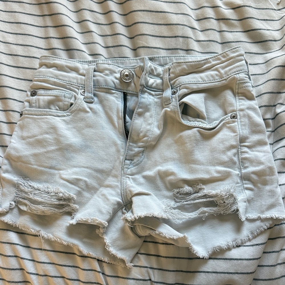 American Eagle Outfitters Light Gray Jean Shorts